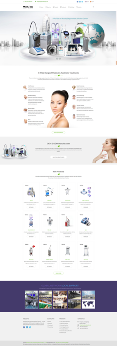 歐美外貿(mào)美容醫(yī)療器材企業(yè)網(wǎng)站模板 融合美容化妝品技術(shù)開發(fā)的創(chuàng)新平臺
